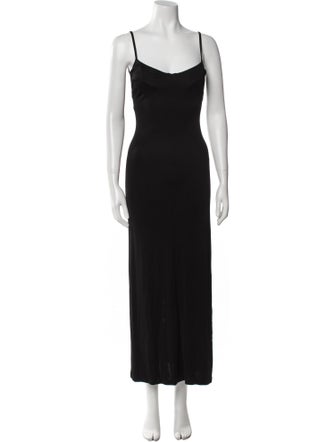 Galvan London Square Neckline Long Dress