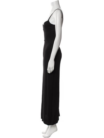 Galvan London Square Neckline Long Dress