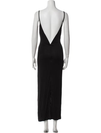 Galvan London Square Neckline Long Dress