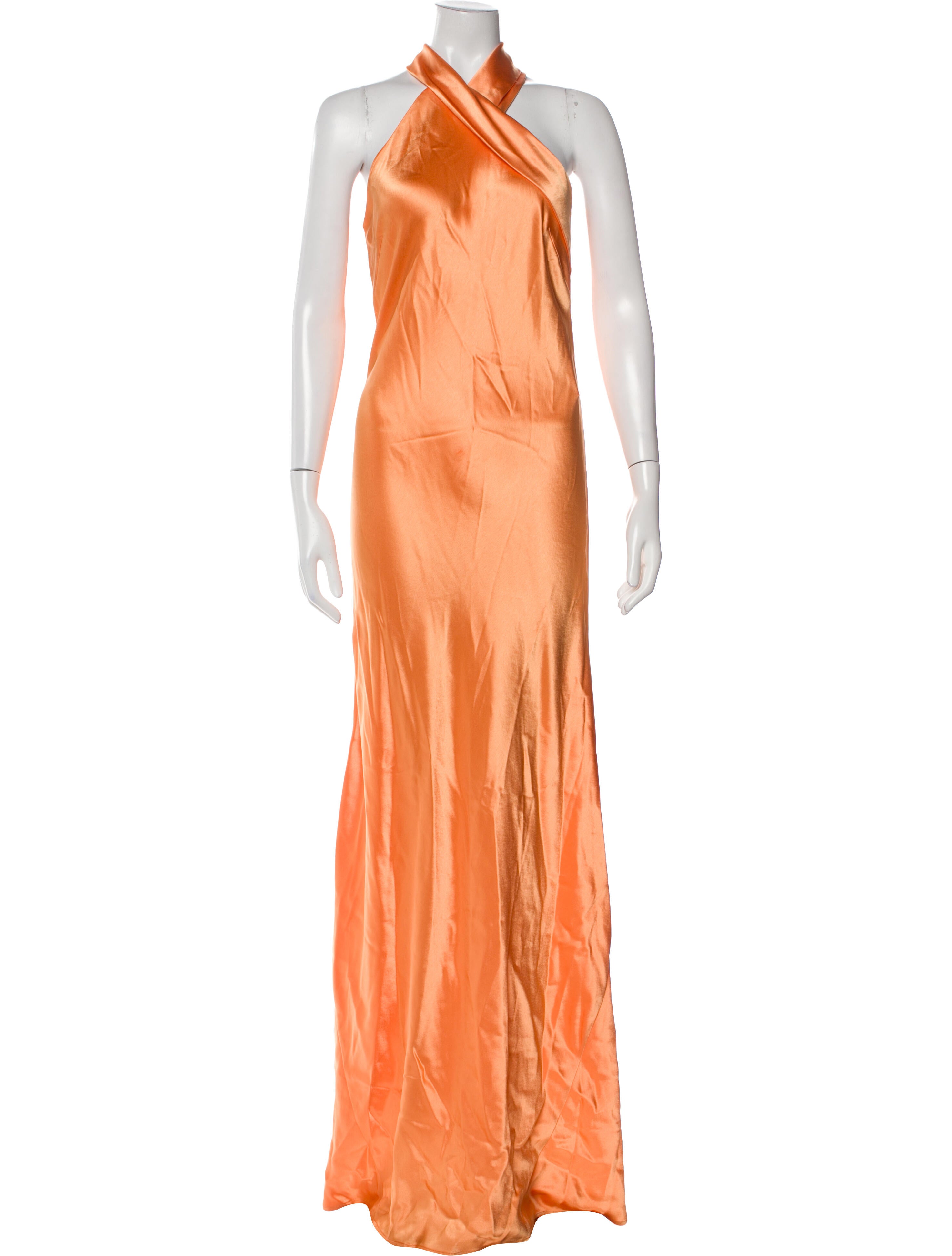 Galvan London Halterneck Long Dress