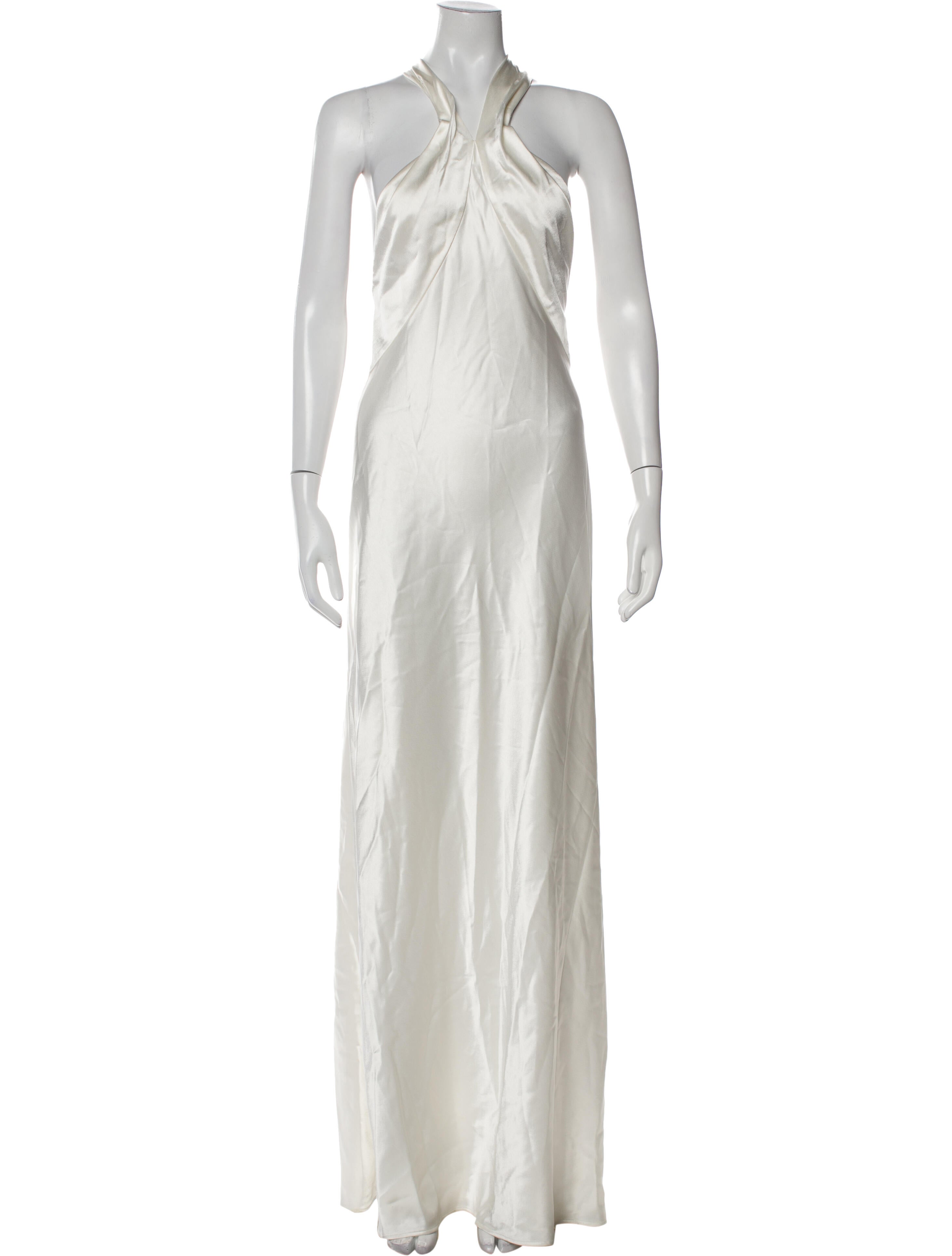 Galvan London Halterneck Long Dress