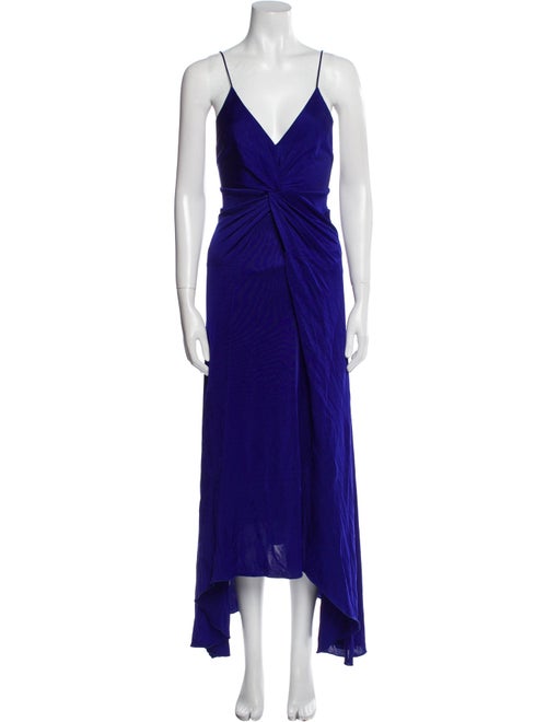 Galvan London V-Neck Long Dress