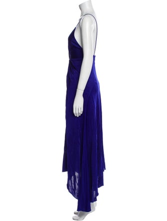 Galvan London V-Neck Long Dress