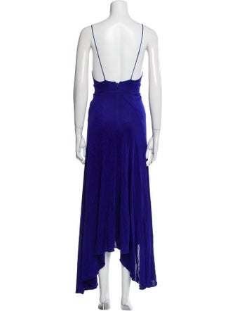 Galvan London V-Neck Long Dress