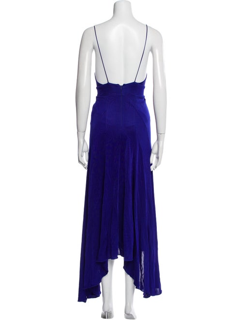 Galvan London V-Neck Long Dress