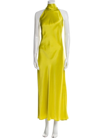 Galvan London Halterneck Long Dress