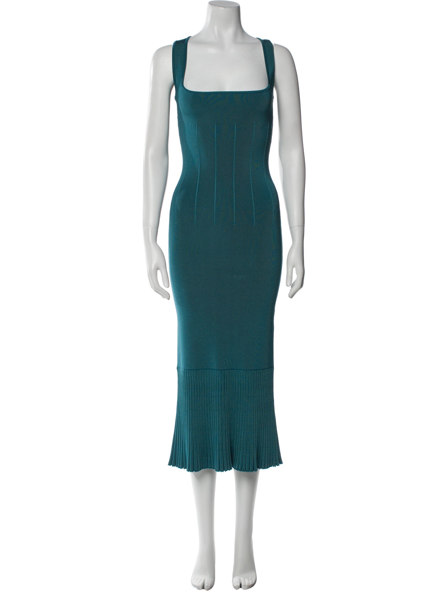 Galvan London Square Neckline Long Dress