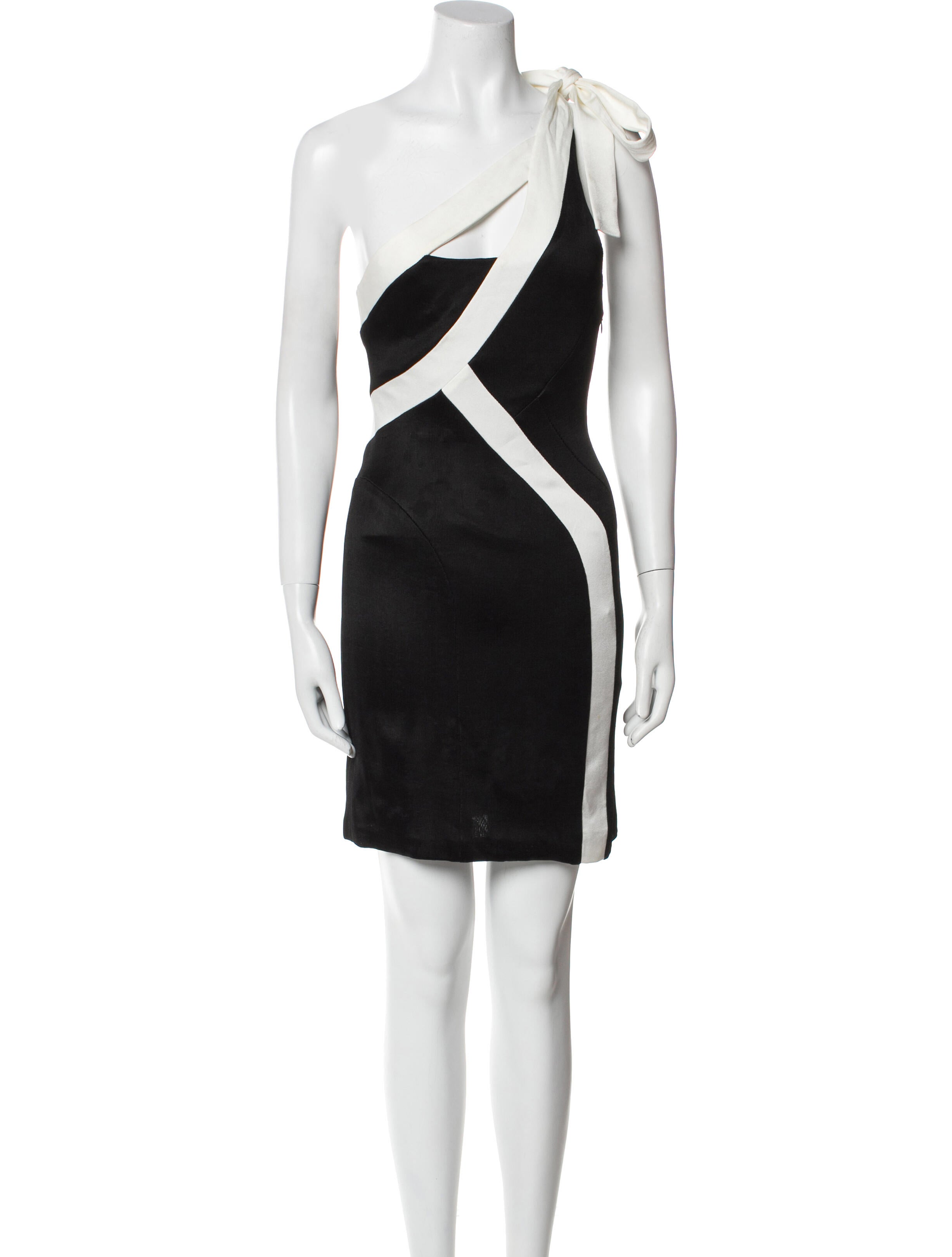 Galvan London Colorblock Pattern Mini Dress