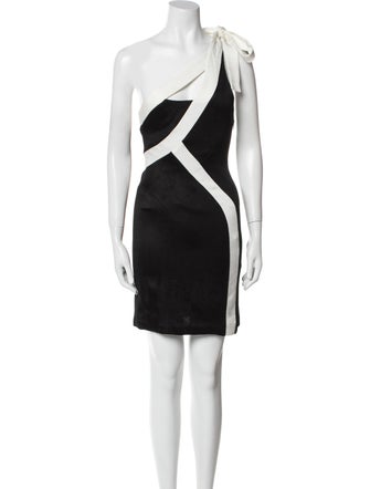 Galvan London Colorblock Pattern Mini Dress