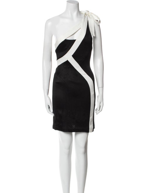 Galvan London Colorblock Pattern Mini Dress