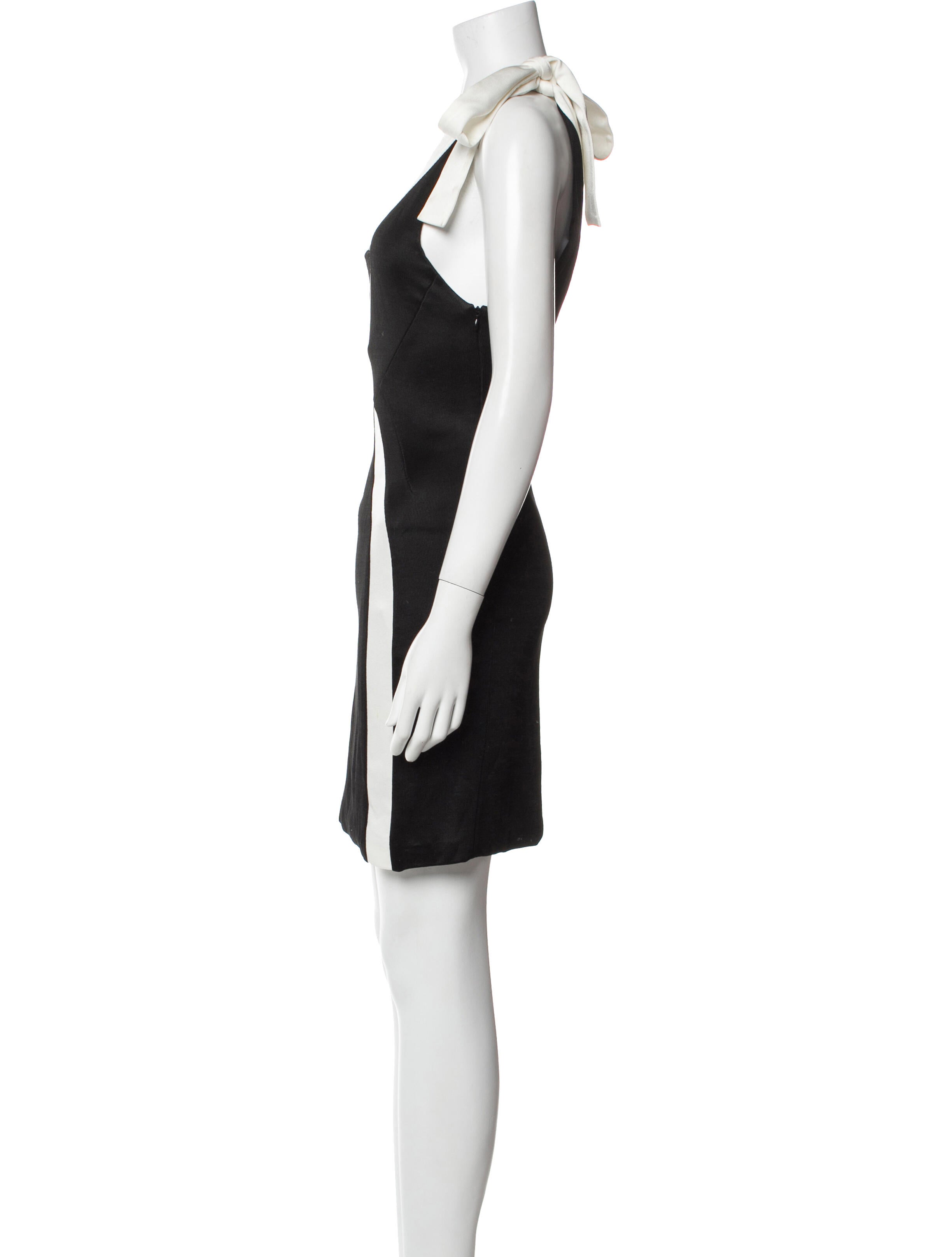 Galvan London Colorblock Pattern Mini Dress