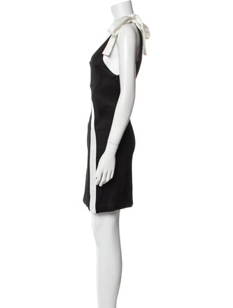 Galvan London Colorblock Pattern Mini Dress