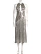 Galvan London Halterneck Long Dress
