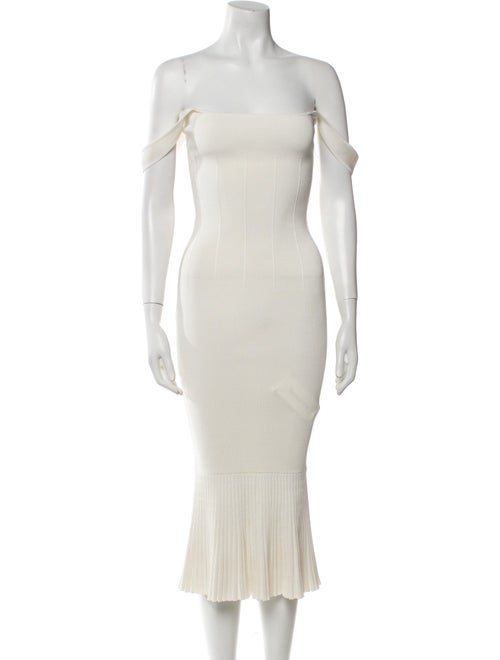 Galvan London Square Neckline Long Dress