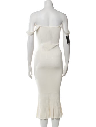 Galvan London Square Neckline Long Dress