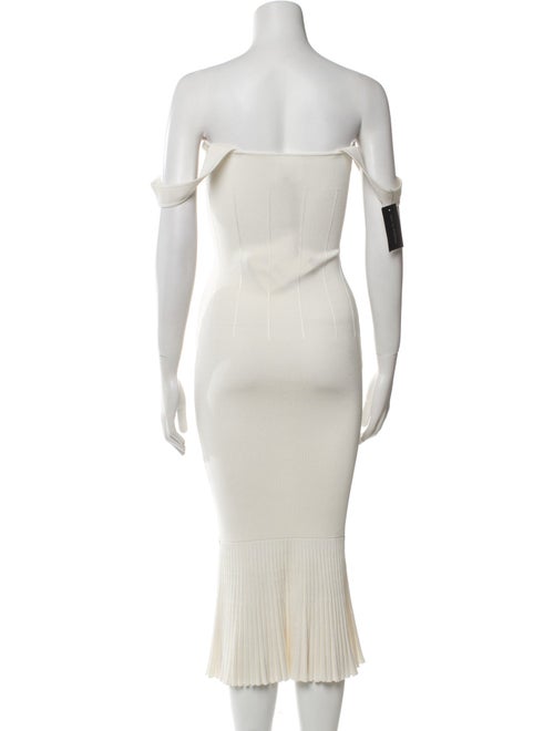 Galvan London Square Neckline Long Dress