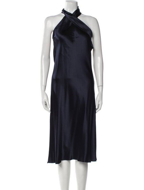 Galvan London Silk Midi Length Dress