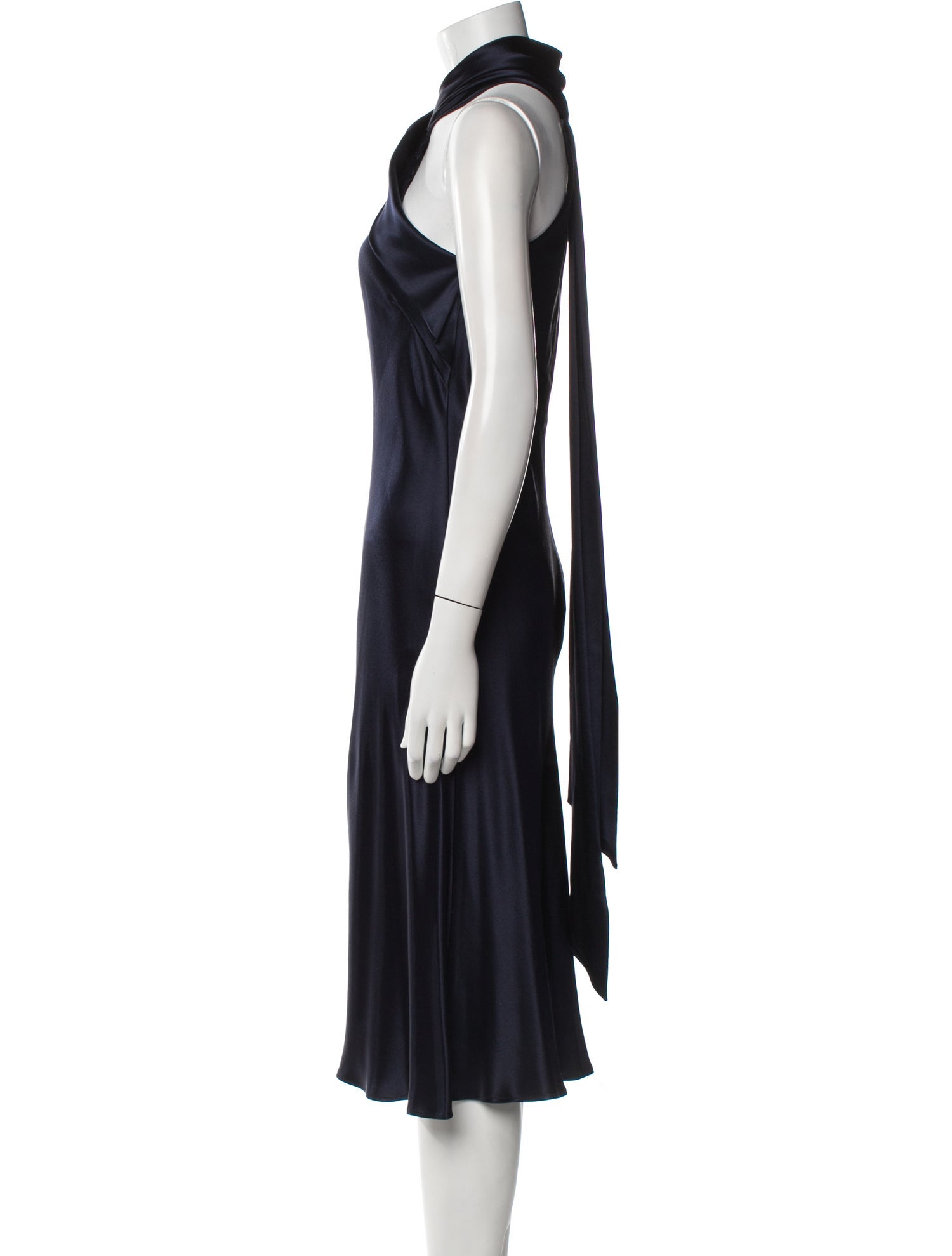 Galvan London Silk Midi Length Dress