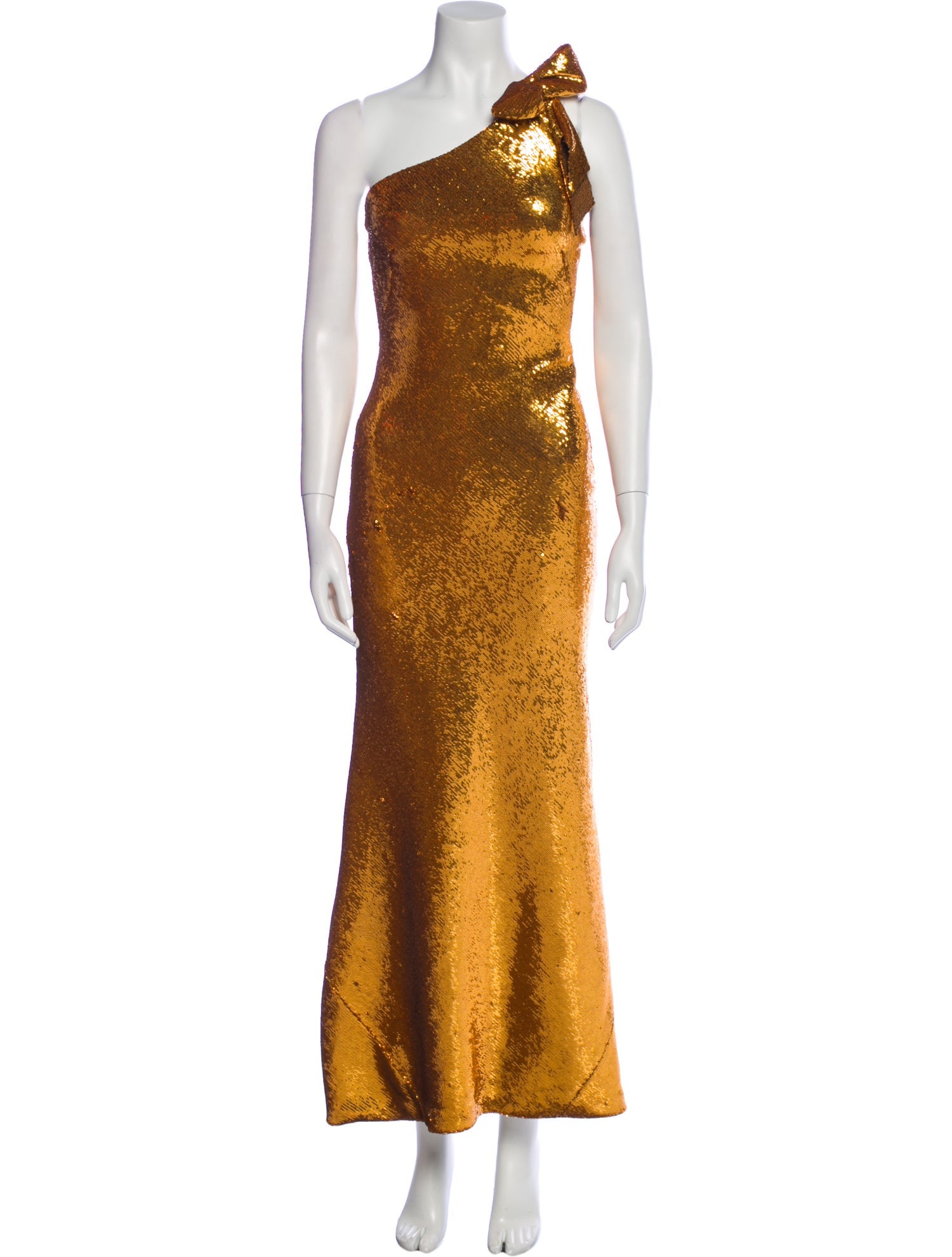 Galvan London One-Shoulder Long Dress