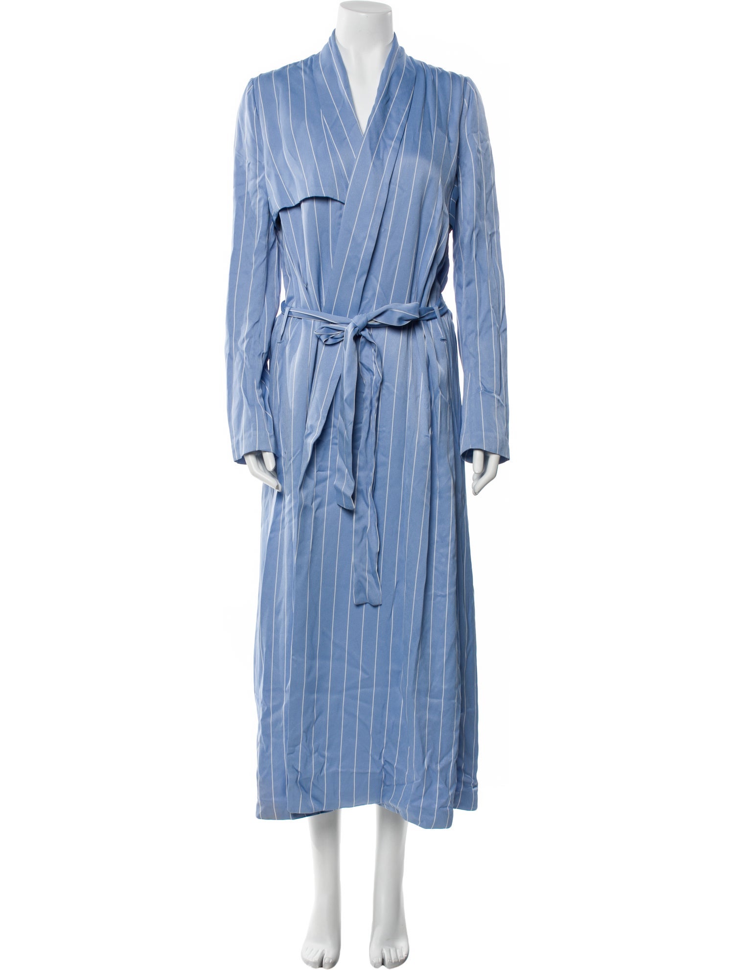 Galvan London Striped Trench Coat