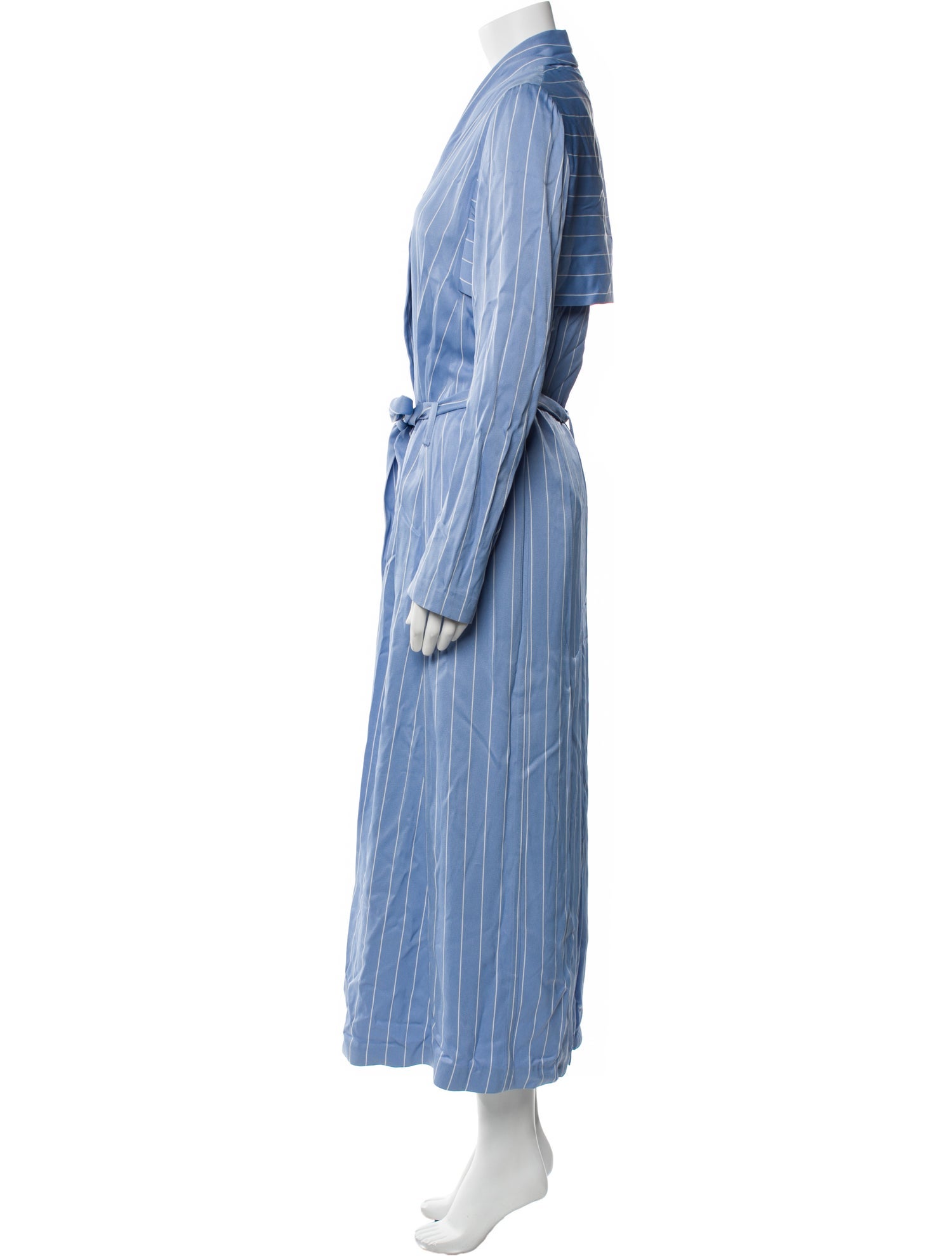 Galvan London Striped Trench Coat