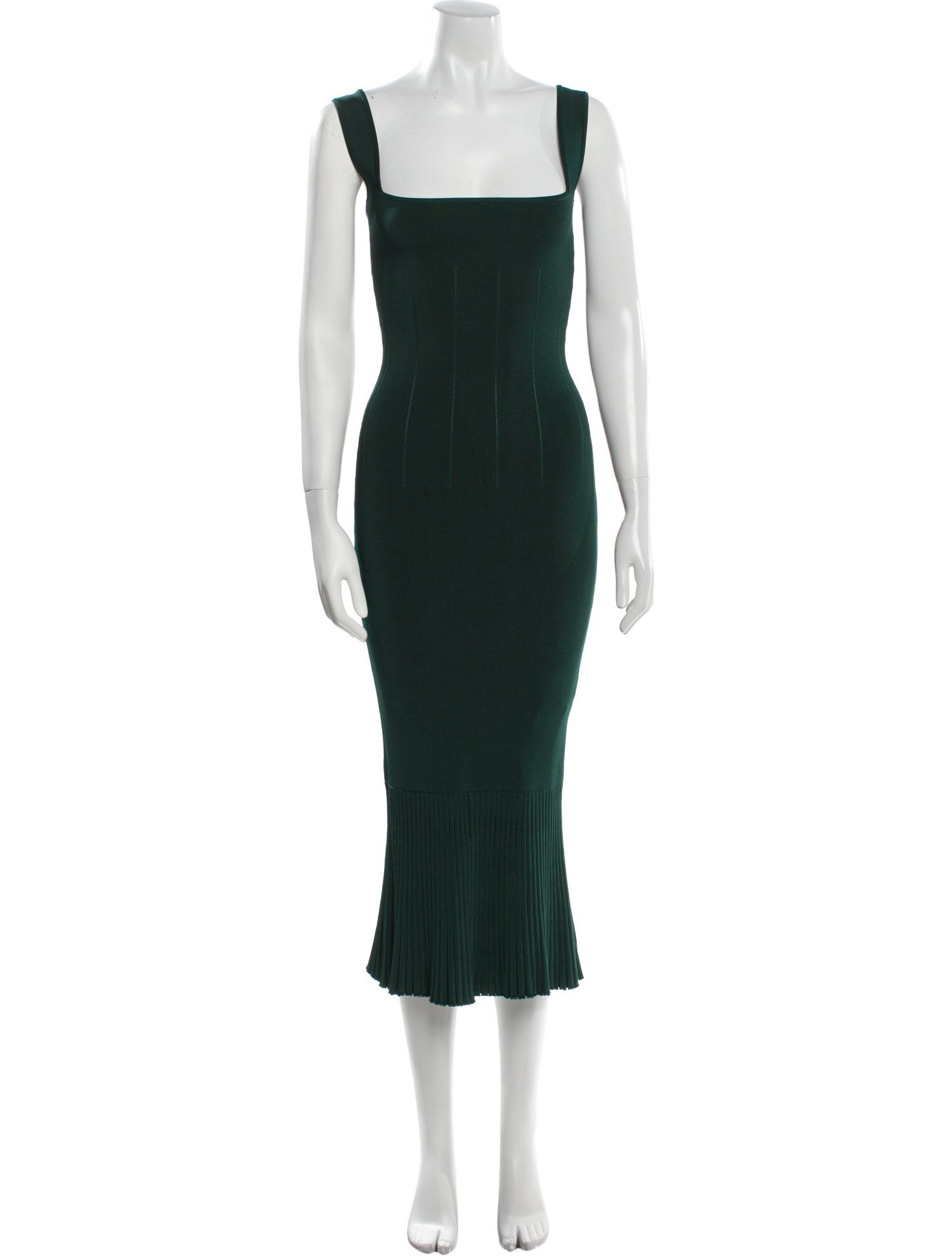 Galvan London Square Neckline Long Dress
