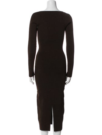 Galvan London Square Neckline Long Dress