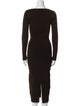 Galvan London Square Neckline Long Dress
