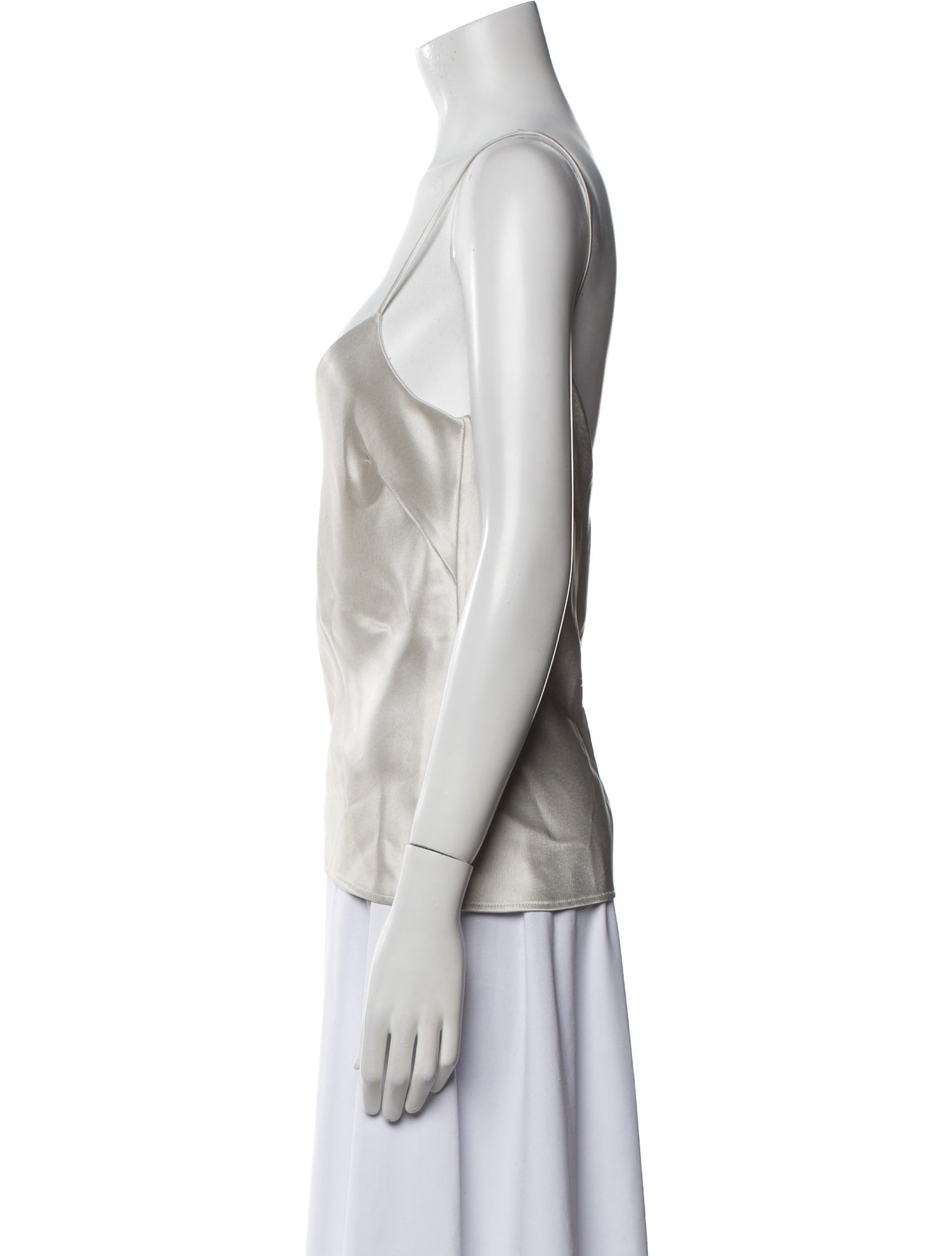 Galvan London Square Neckline Sleeveless Top