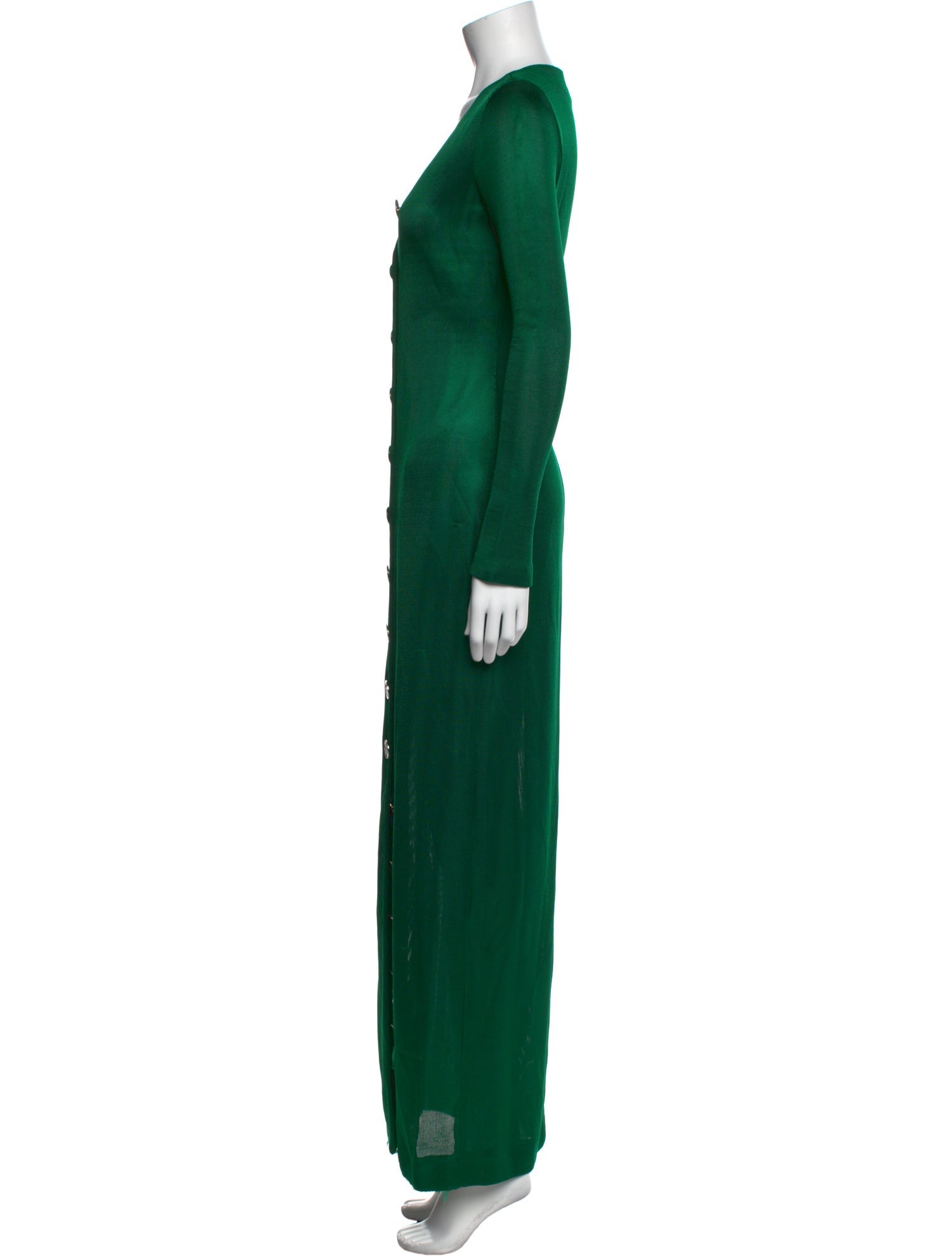 Galvan London V-Neck Long Dress
