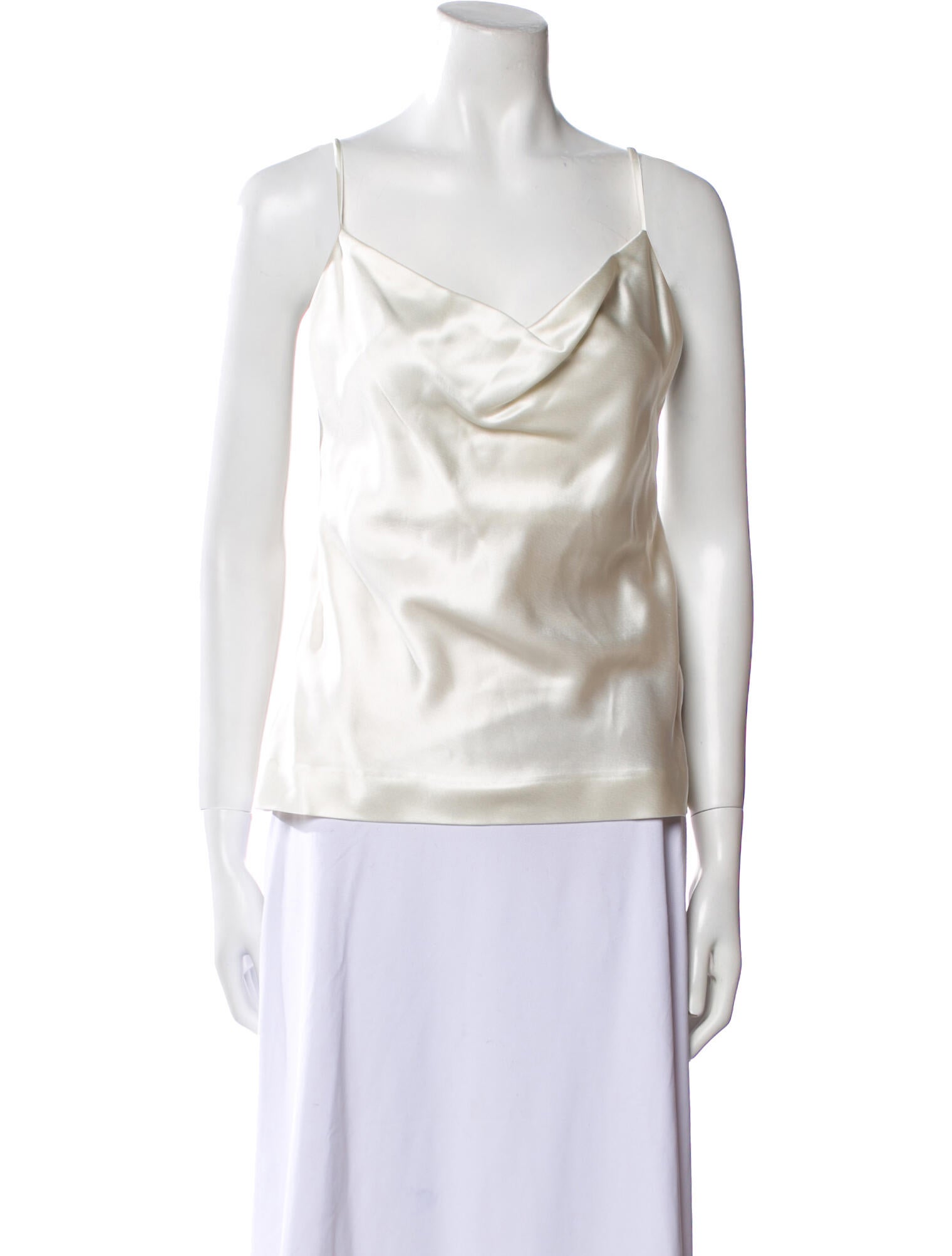 Galvan London Cowl Neck Sleeveless Top