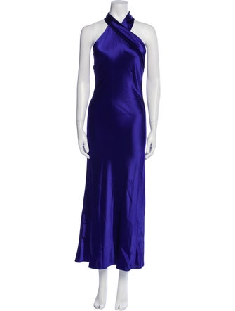 Galvan London Halterneck Long Dress