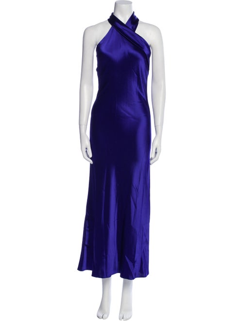 Galvan London Halterneck Long Dress