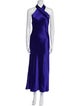 Galvan London Halterneck Long Dress