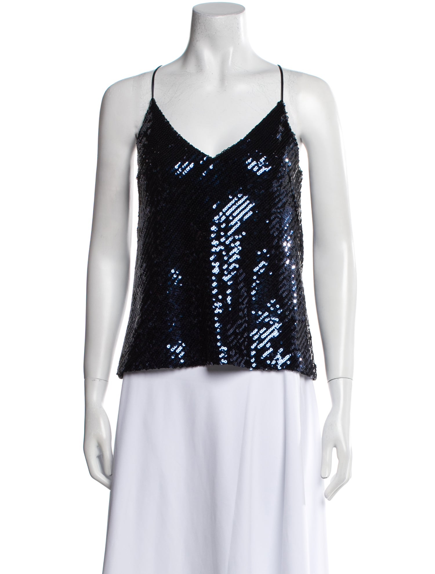 Galvan London V-Neck Sleeveless Top