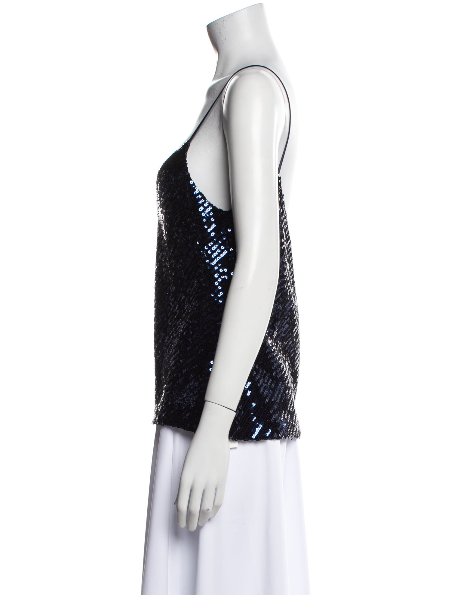 Galvan London V-Neck Sleeveless Top