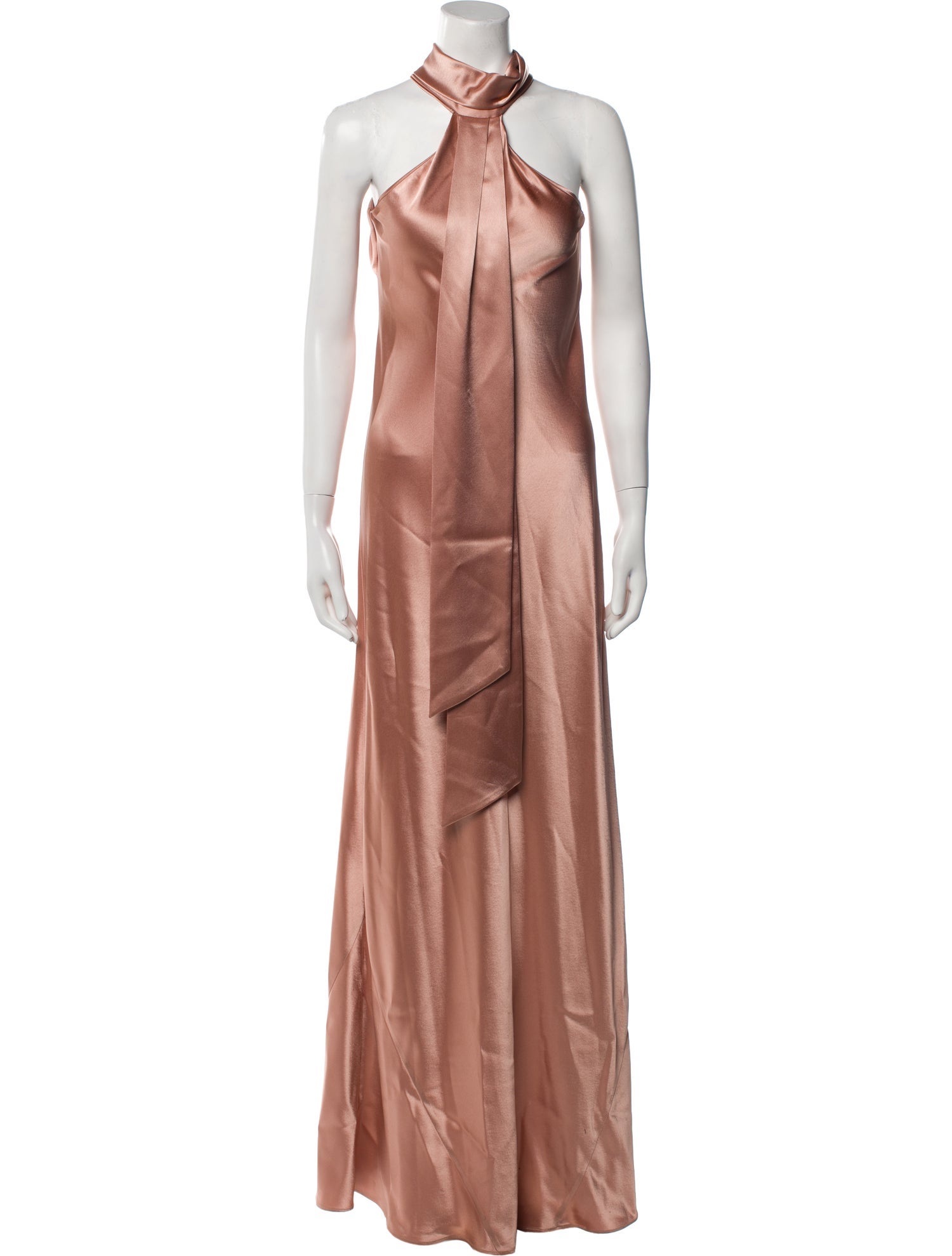 Galvan London Halterneck Long Dress