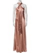 Galvan London Halterneck Long Dress
