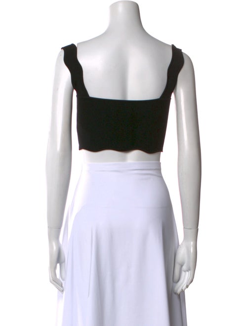 Galvan London Square Neckline Sleeveless Crop Top