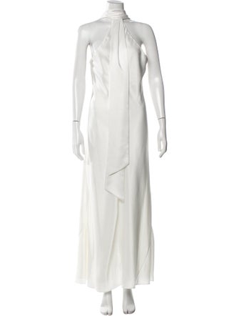 Galvan London Turtleneck Long Dress