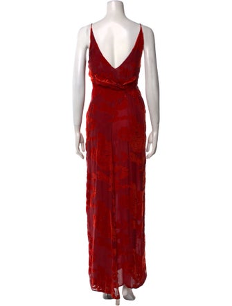 Galvan London Cowl Neck Long Dress