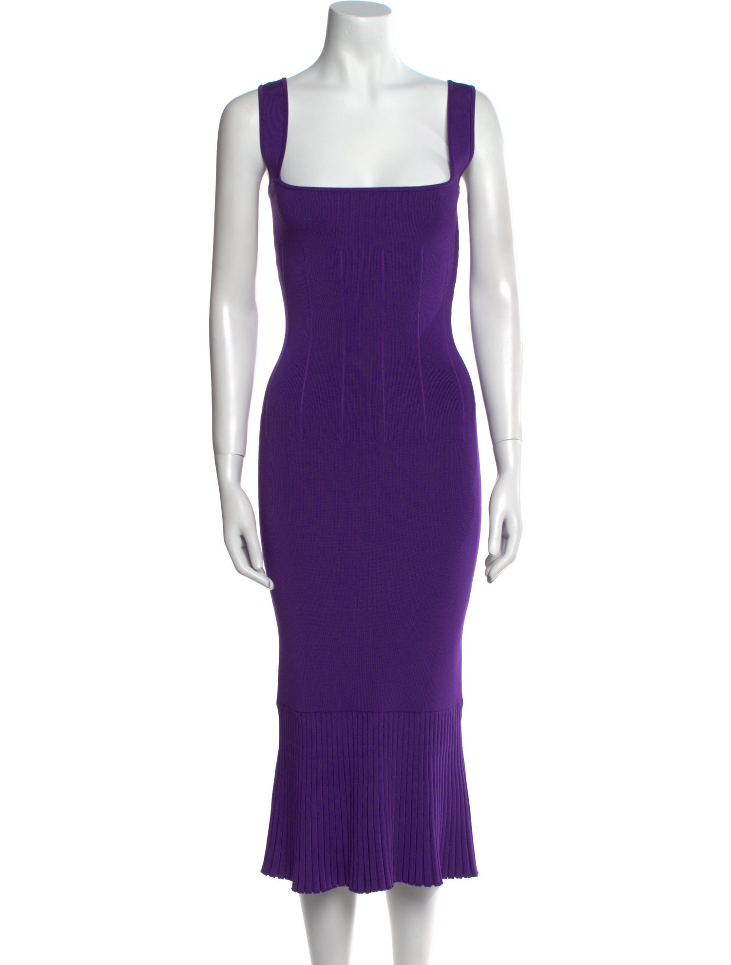 Galvan London Square Neckline Long Dress