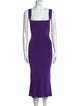Galvan London Square Neckline Long Dress