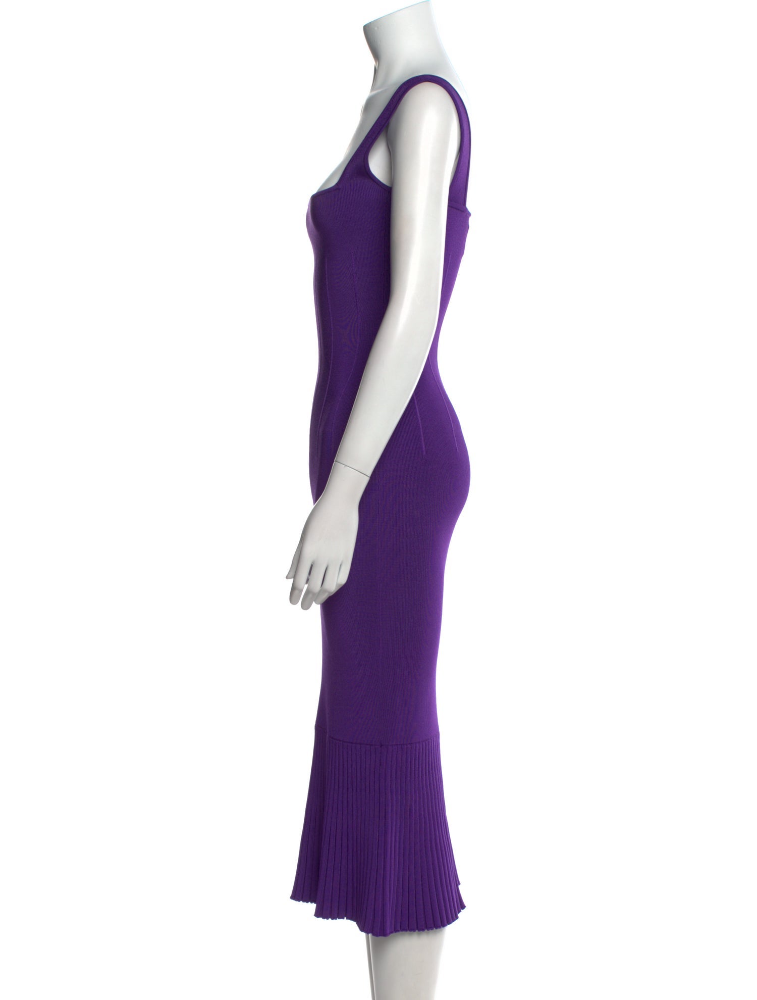 Galvan London Square Neckline Long Dress