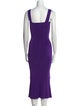 Galvan London Square Neckline Long Dress