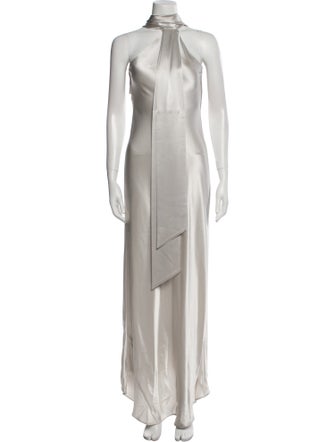 Galvan London Halterneck Long Dress