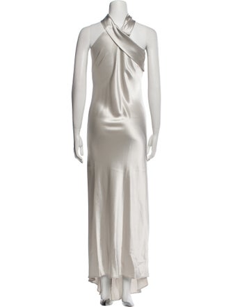 Galvan London Halterneck Long Dress