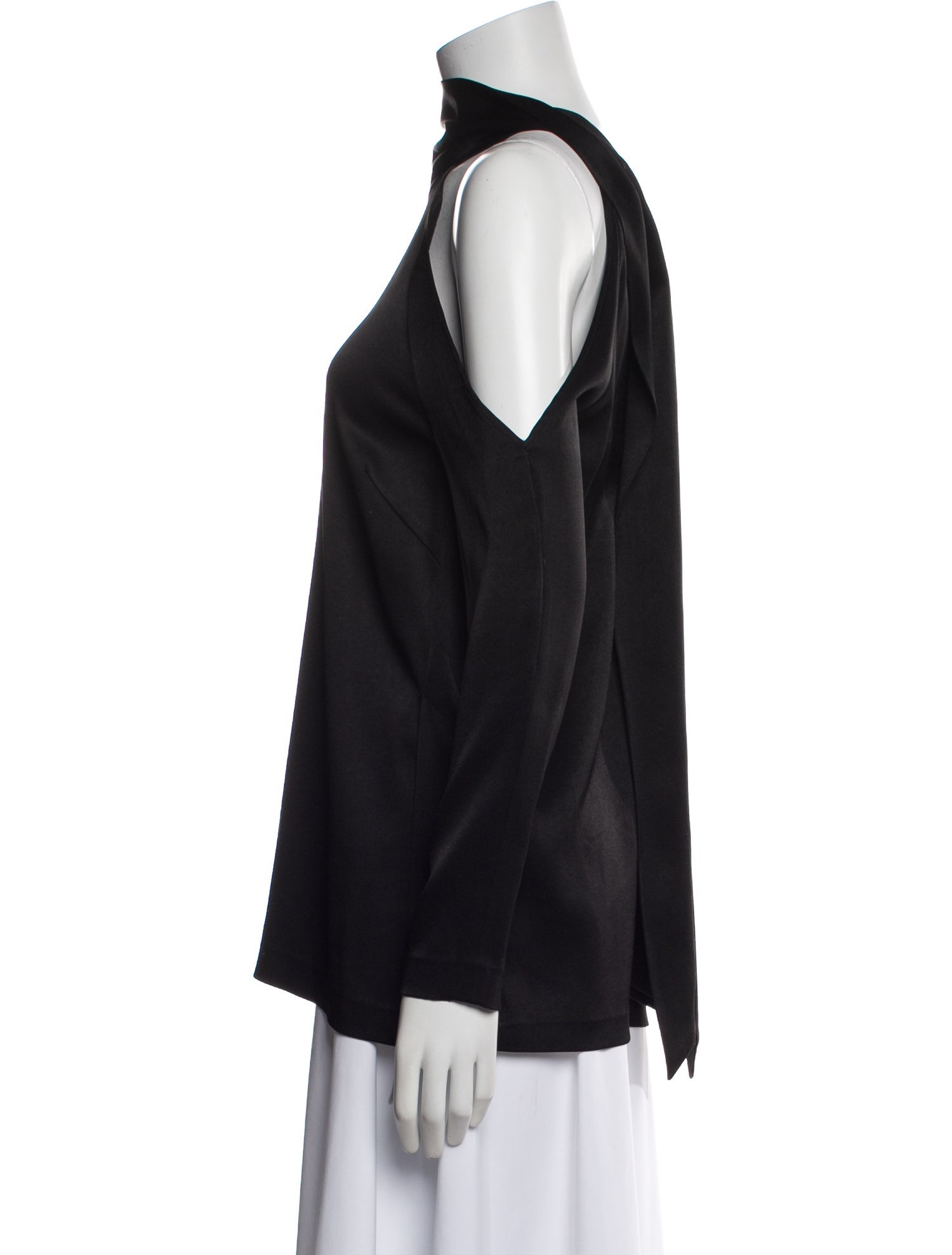 Galvan London One-Shoulder Long Sleeve Sweatshirt