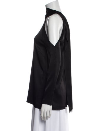 Galvan London One-Shoulder Long Sleeve Sweatshirt