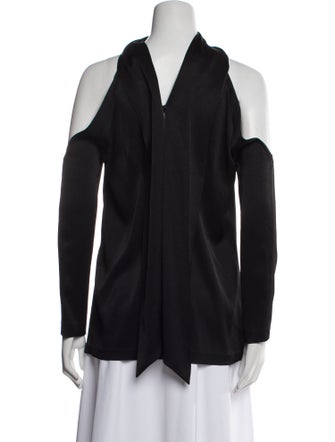 Galvan London One-Shoulder Long Sleeve Sweatshirt